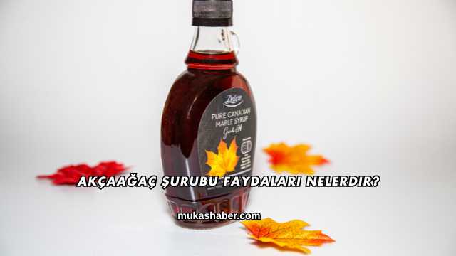 Akçaağaç Şurubu Faydaları Nelerdir?