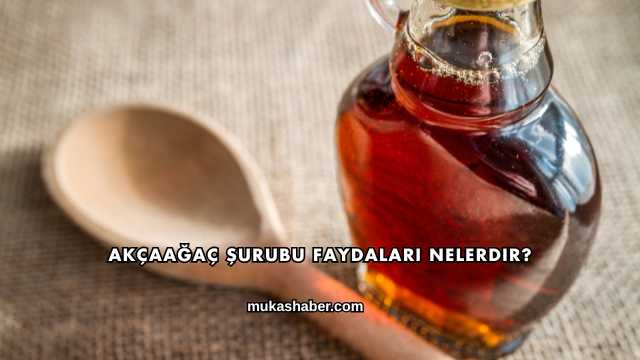 Akçaağaç Şurubu Faydaları Nelerdir?
