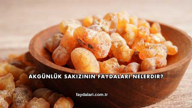 Akgünlük Sakızının Faydaları Nelerdir?