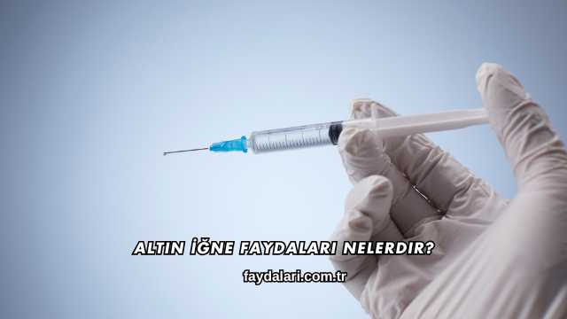 Altın İğne Faydaları Nelerdir?