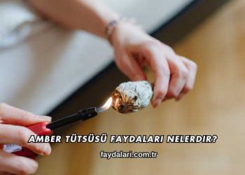 Amber Tütsüsü Faydaları Nelerdir?
