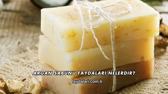 Argan Sabunu Faydaları Nelerdir?