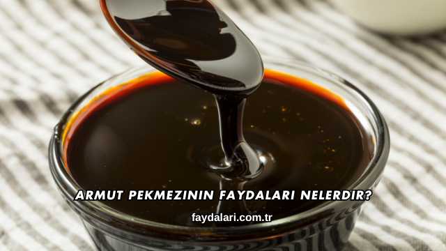 Armut Pekmezinin Faydaları Nelerdir?