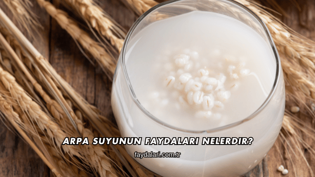 Arpa Suyunun Faydaları Nelerdir?