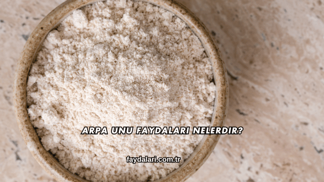 Arpa Unu Faydaları Nelerdir?