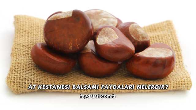 At Kestanesi Balsamı Faydaları Nelerdir?
