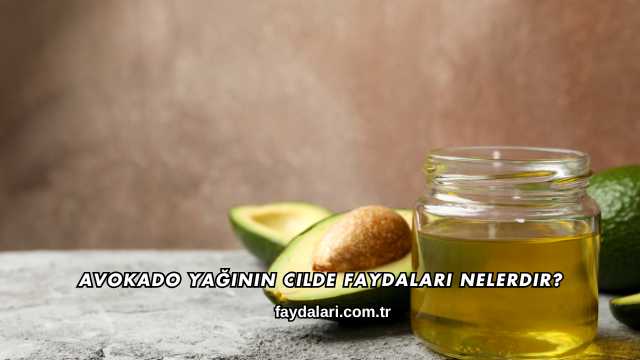 Avokado Yağının Cilde Faydaları Nelerdir?