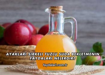 Ayakları Sirkeli Tuzlu Suda Bekletmenin Faydaları Nelerdir?