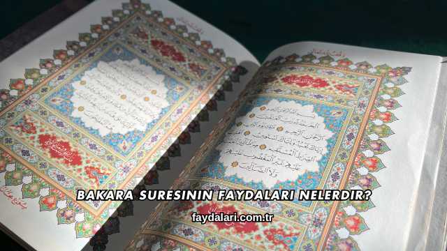 Bakara Suresinin Faydaları Nelerdir?