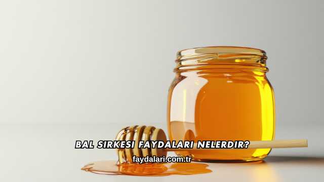 Bal Sirkesi Faydaları Nelerdir?