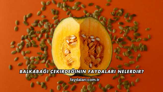 Balkabağı Çekirdeğinin Faydaları Nelerdir?
