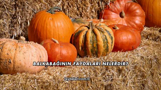 Balkabağının Faydaları Nelerdir?
