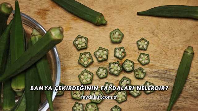 Bamya Çekirdeğinin Faydaları Nelerdir?