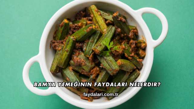 Bamya Yemeğinin Faydaları Nelerdir?