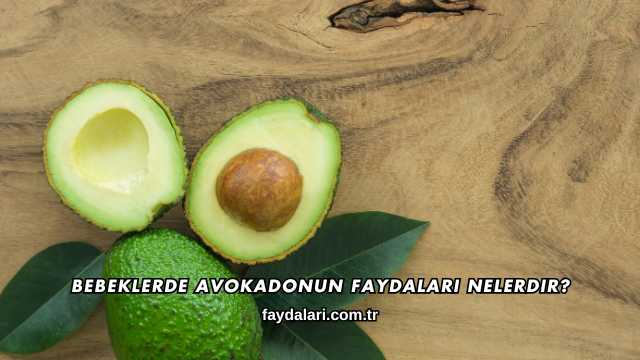 Bebeklerde Avokadonun Faydaları Nelerdir?