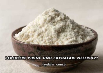 Bebeklere Pirinç Unu Faydaları Nelerdir?