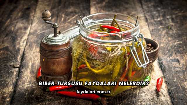 Biber Turşusu Faydaları Nelerdir?