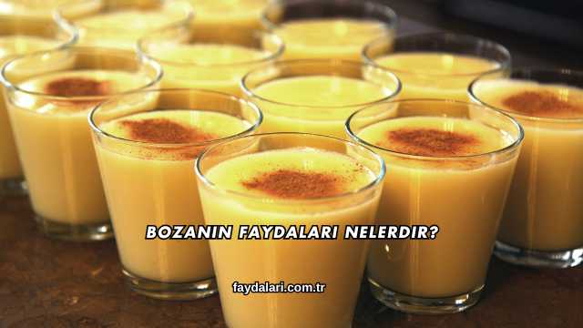 Bozanın Faydaları Nelerdir?