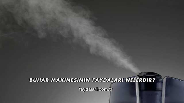 Buhar Makinesinin Faydaları Nelerdir