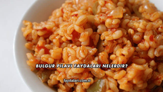 Bulgur Pilavı Faydaları Nelerdir?