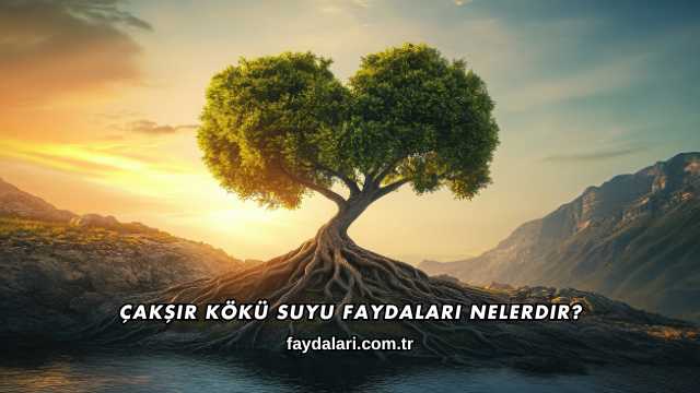 Çakşır Kökü Suyu Faydaları Nelerdir?