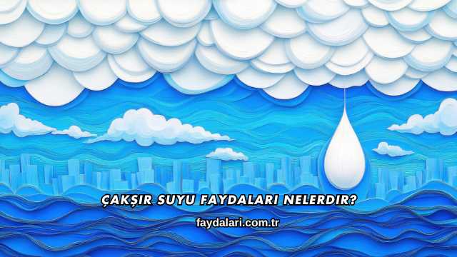 Çakşır Suyu Faydaları Nelerdir?