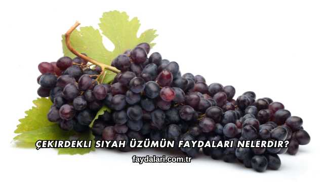 Çekirdekli Siyah Üzümün Faydaları Nelerdir?