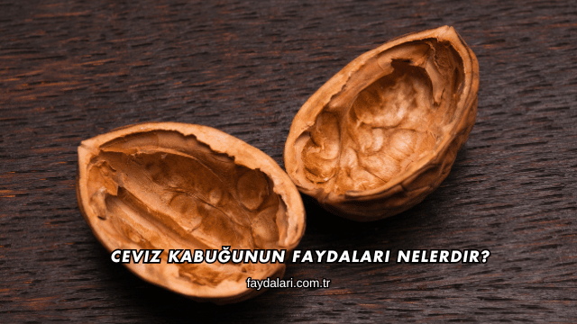 Ceviz Kabuğunun Faydaları Nelerdir?