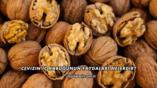 Cevizin İç Kabuğunun Faydaları Nelerdir?