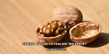 Cevizli Suyun Faydaları Nelerdir?