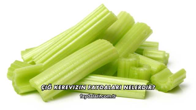 Çiğ Kerevizin Faydaları Nelerdir?