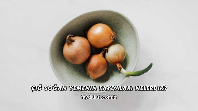 Çiğ Soğan Yemenin Faydaları Nelerdir?