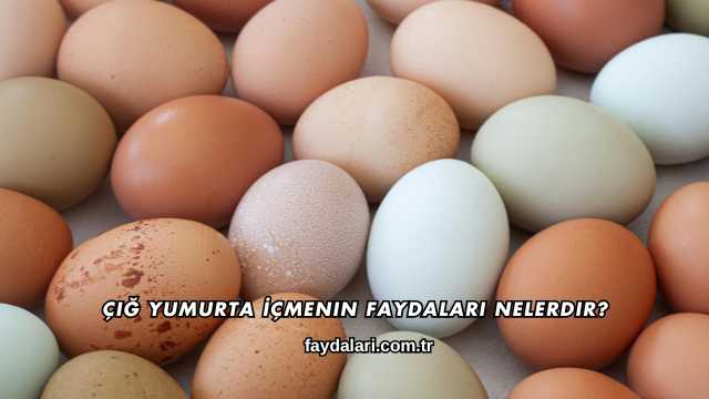 Çiğ Yumurta İçmenin Faydaları Nelerdir?