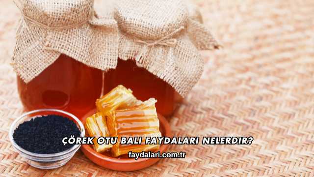 Çörek Otu Balı Faydaları Nelerdir?