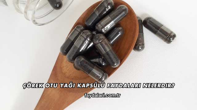 Çörek Otu Yağı Kapsülü Faydaları Nelerdir?