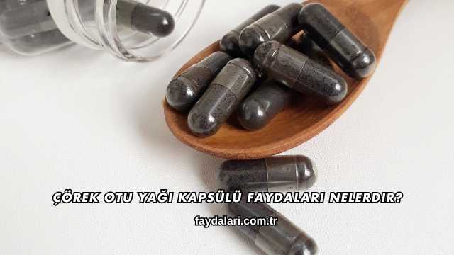 Çörek Otu Yağı Kapsülü Faydaları Nelerdir?