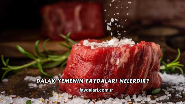 Dalak Yemenin Faydaları Nelerdir?