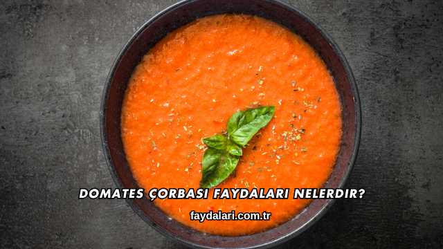 Domates Çorbası Faydaları Nelerdir?