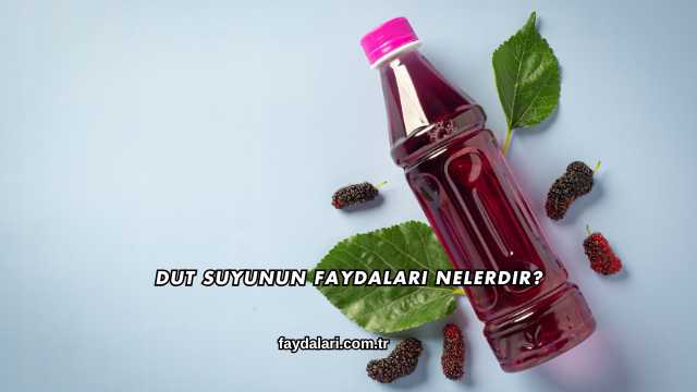 Dut Suyunun Faydaları Nelerdir?