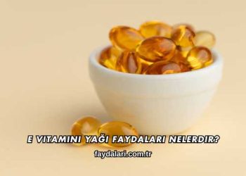 E Vitamini Yağı Faydaları Nelerdir?