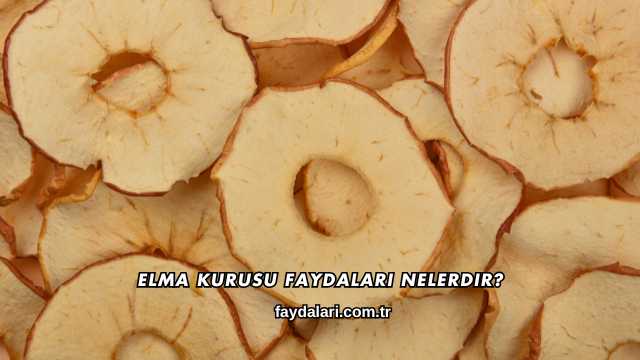 Elma Kurusu Faydaları Nelerdir?