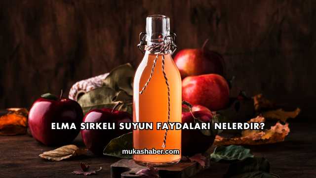 Elma Sirkeli Suyun Faydaları Nelerdir?