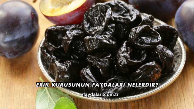 Erik Kurusunun Faydaları Nelerdir?