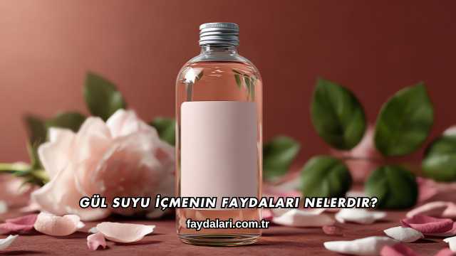 Gül Suyu İçmenin Faydaları Nelerdir?