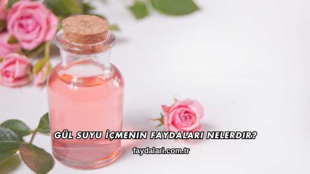 Gül Suyu İçmenin Faydaları Nelerdir?