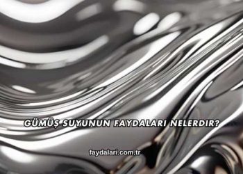 Gümüş Suyunun Faydaları Nelerdir?