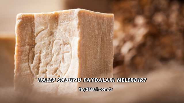 Halep Sabunu Faydaları Nelerdir?