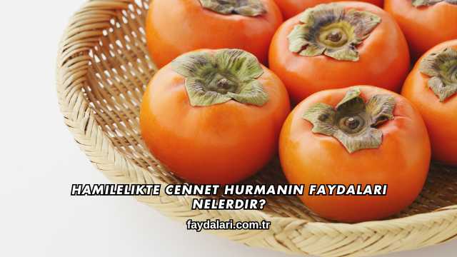 Hamilelikte Cennet Hurmanın Faydaları Nelerdir?