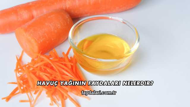 Havuç Yağının Faydaları Nelerdir?