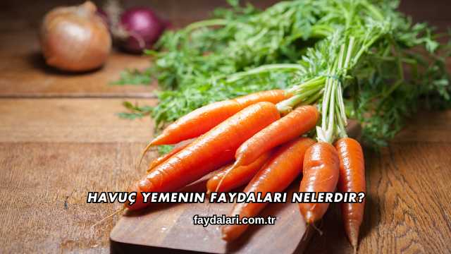 Havuç Yemenin Faydaları Nelerdir?
